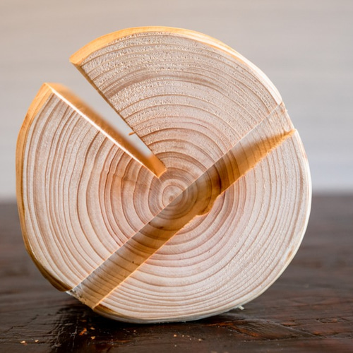 森の丸太スタンド 「MIGAKI」 ／スマホ・タブレットスタンド ヒノキ  