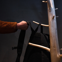 コートハンガー　MORITO 北欧　ナチュラルデザイン　本物のヒノキの枝を使用　アパレル　店舗什器　キャスター付き 5枚目の画像
