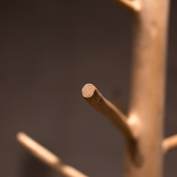 コートハンガー　MORITO 北欧　ナチュラルデザイン　本物のヒノキの枝を使用　アパレル　店舗什器　キャスター付き 8枚目の画像