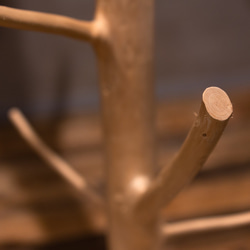 コートハンガー　MORITO 北欧　ナチュラルデザイン　本物のヒノキの枝を使用　アパレル　店舗什器　キャスター付き 9枚目の画像