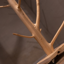 コートハンガー　MORITO 北欧　ナチュラルデザイン　本物のヒノキの枝を使用　アパレル　店舗什器　キャスター付き 10枚目の画像