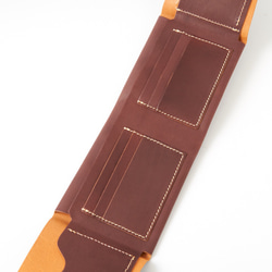 4つ折りレザー財布/Color:Brown 7枚目の画像