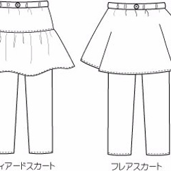 【張り合せなし型紙】子供スカッツ 80cm~130cm 3枚目の画像