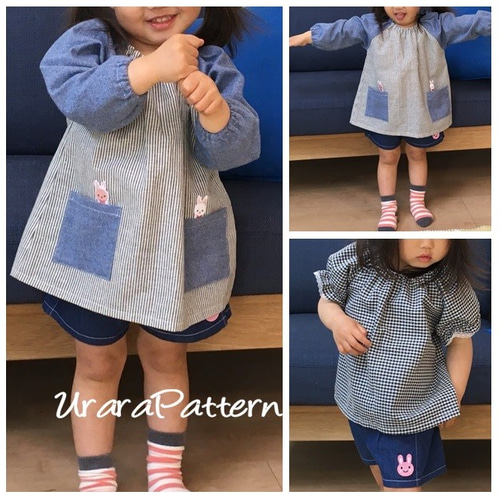 フリース生地見本 ハンドメイド 子供スモック