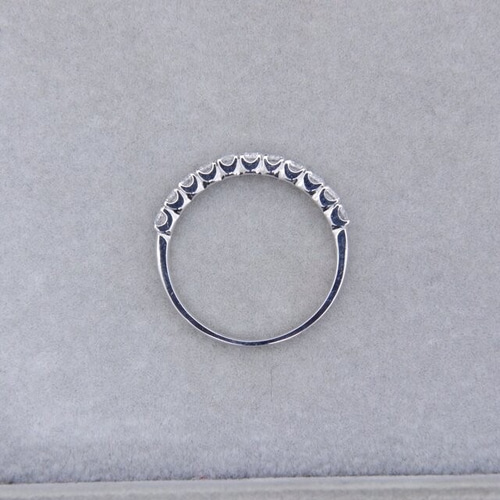 受注生産】Pt ダイヤモンド リング 0.5ct ハーフエタニティ