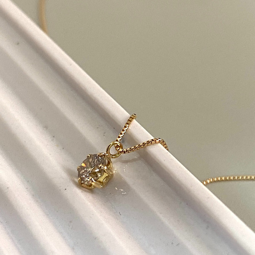 受注生産】K18YGダイヤモンドネックレス 0.3ct 18金イエローゴールド 