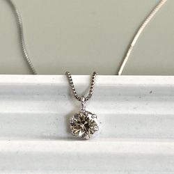 受注生産】Ptダイヤモンドネックレス 0.3ct プラチナ 一粒 シンプル 
