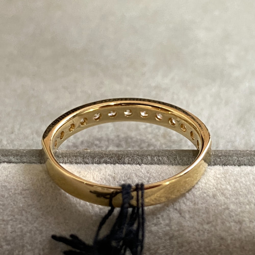 受注生産】K18YG ダイヤ リング 0.5ct ハーフエタニティ K18YG 受注生産】K18YG ダイヤ リング 0.5ct ハーフエタニティ K18YG