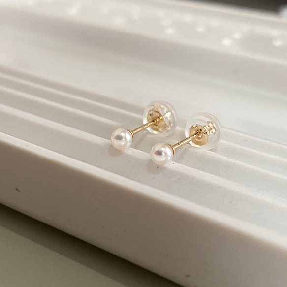 ピアス 18金 k18イエローゴールド 本真珠 パールピアス スタッドピアス 18金 パールピアス スタッドピアス 18k K18 ゴールド 淡水真珠 6