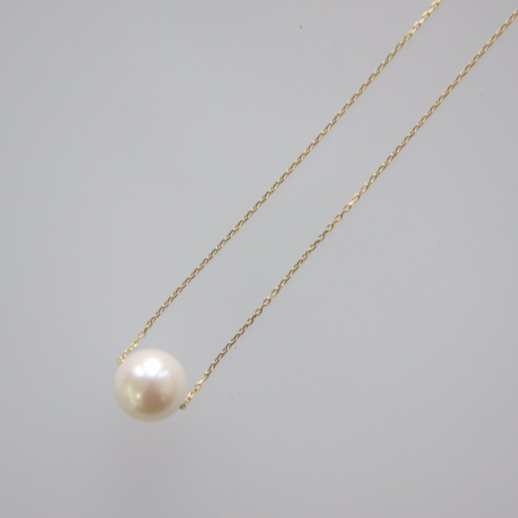 k18 本真珠 細厘 ベビーパール 】 ネックレス 3.0〜3.2mm k18 ☆ 7ミリ