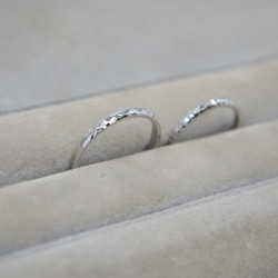 【結婚指輪】シンプルなデザインのペアリング☆プラチナ 地金 リング☆マリッジリング 2枚目の画像