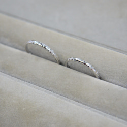 【結婚指輪】シンプルなデザインのペアリング☆プラチナ 地金 リング☆マリッジリング 3枚目の画像