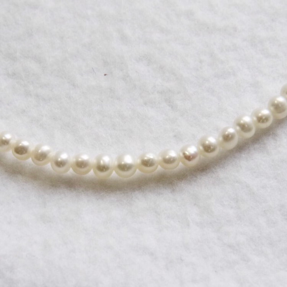 淡水珍珠寶貝珍珠項鍊3-3.5毫米珍珠項鍊珍珠 第4張的照片