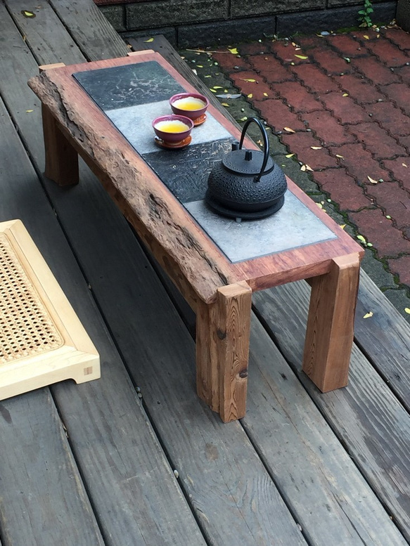 手作質感茶席矮桌 茶桌 茶道 榻榻米桌 和室桌 實木 榫接 質感 第7張的照片