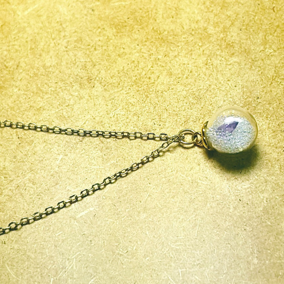 【翻滾珠珠】清透細珠紫水晶項鍊 第5張的照片