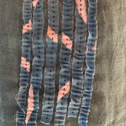 シンプルという個性　古布　蚊帳　蚊帳シリーズ　四角い服シリーズ　長袖　ブラウス　オーバーブラウス　ルーズ 4枚目の画像