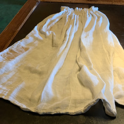 蚊帳から　ギャザー　ロング　スカート  ギャザースカート  ロングスカート 1枚目の画像