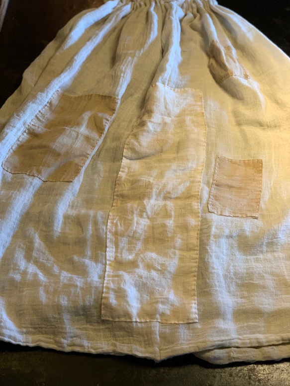 蚊帳から　ギャザー　ロング　スカート  ギャザースカート  ロングスカート 2枚目の画像