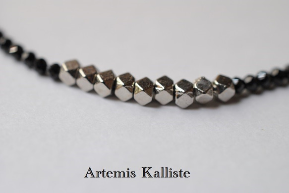 SALE!　Artemis Kalliste ブラックスピネル　ブレスレット 2枚目の画像