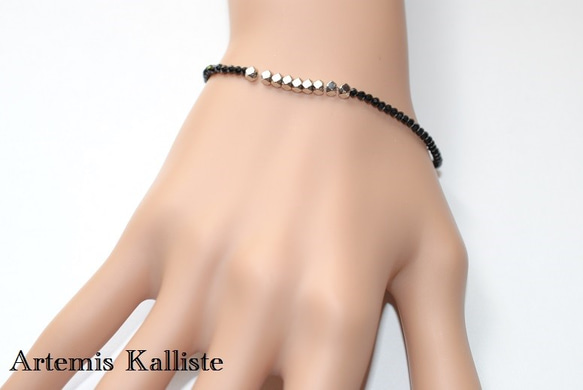 SALE!　Artemis Kalliste ブラックスピネル　ブレスレット 3枚目の画像