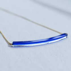 Glass Necklace Blue or Navy 3枚目の画像