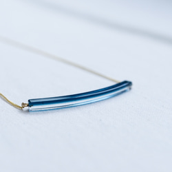 Glass Necklace Blue or Navy 6枚目の画像