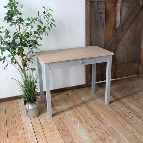 №29 特別色 ビーチ無垢材を使った勉強机 パソコンデスクにも