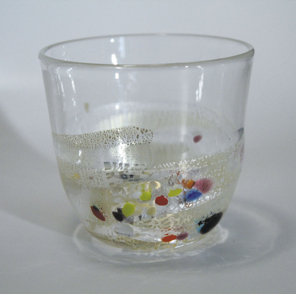 銀の渦　冷茶碗（グラス） 2枚目の画像