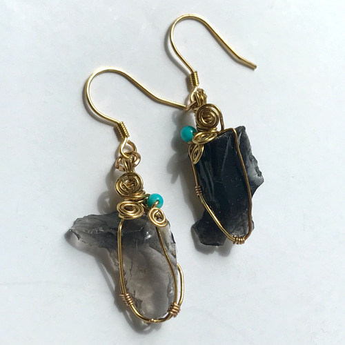 【0317】ピアス オブシディアン 562611a3d123ef00ebe1f15a7b94bd