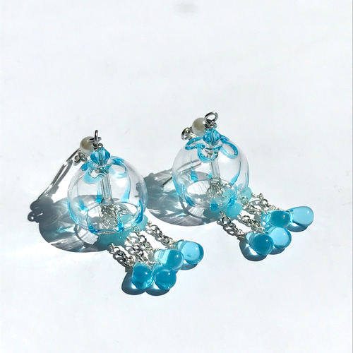 超お買い得！】 ゆんぴゃ様専用】クラゲピアス アクセサリー