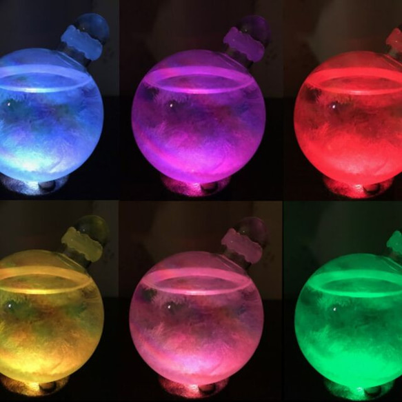 天気管（シャボン）虹LED置台セット 4枚目の画像