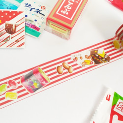 昭和フルーツ食料品紙テープ - レッド 3枚目の画像