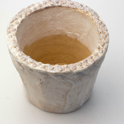 陶器製（2.5号ポット相当）多肉植物の欲しがる植木鉢 NSS-3707 2枚目の画像