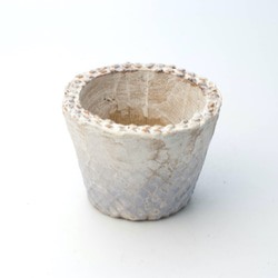 陶器製（２号ポット相当）多肉植物の欲しがる植木鉢 AASc-4366ブルー 1枚目の画像
