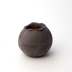 陶器製　多目的自由な植木鉢 TGc-5320-ブラック 1枚目の画像