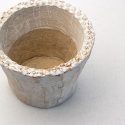 陶器製（2.5号ポット相当）多肉植物の欲しがる植木鉢 SMS-5386 2枚目の画像