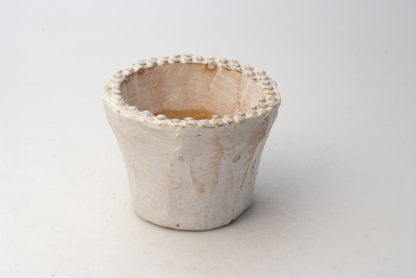 陶器製（２号ポット相当）多肉植物の欲しがる植木鉢 AAS-5701 1枚目の画像