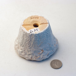 陶器製（２号ポット相当）多肉植物の欲しがる植木鉢 AAScd-6235ブルー 3枚目の画像