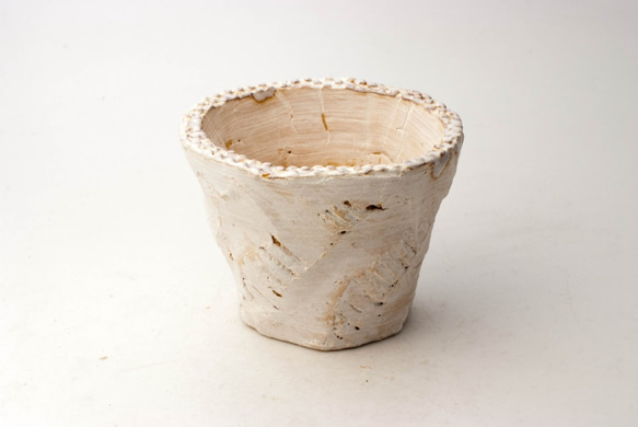陶器製（3号ポット相当）多肉植物の欲しがる植木鉢 OPM-6289 1枚目の画像