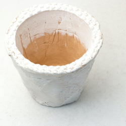 陶器製（2.5号ポット相当）多肉植物の欲しがる植木鉢 OPS-6562 2枚目の画像