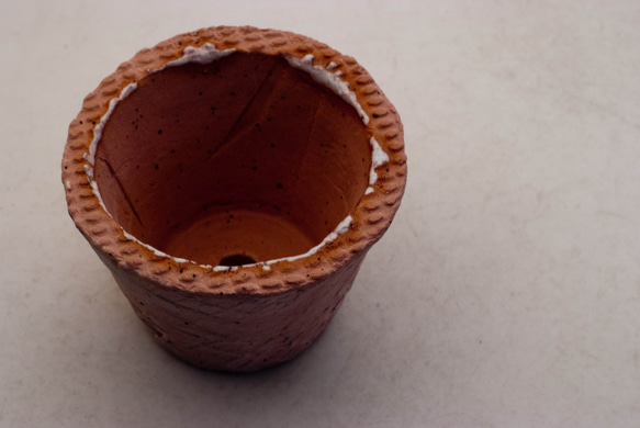 陶器製（２号ポット相当）　植木鉢　 AASc-ミカゲ-7239 2枚目の画像