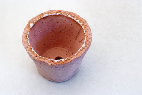 陶器製（２号ポット相当）　植木鉢　 AASc-ミカゲ-7363 2枚目の画像