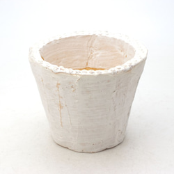 陶器製（3号ポット相当）多肉植物の欲しがる植木鉢 SMM-7990 1枚目の画像