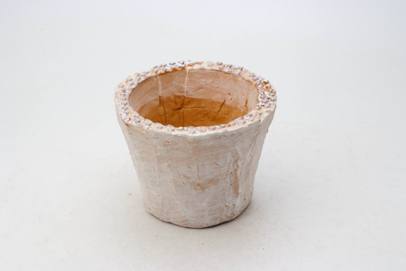 陶器製（2.5号ポット相当）多肉植物の欲しがる植木鉢 SMS-8135 1枚目の画像