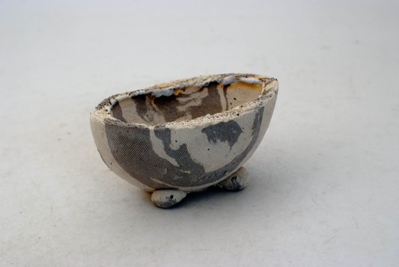 陶器製　多目的自由な植木鉢 CVc-ミカゲ8820グレー 2枚目の画像