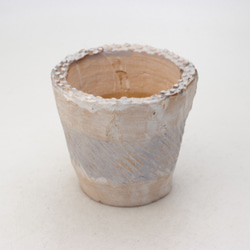 陶器製（2.5号ポット相当）多肉植物の欲しがる植木鉢 NSSc-330ブルー 1枚目の画像