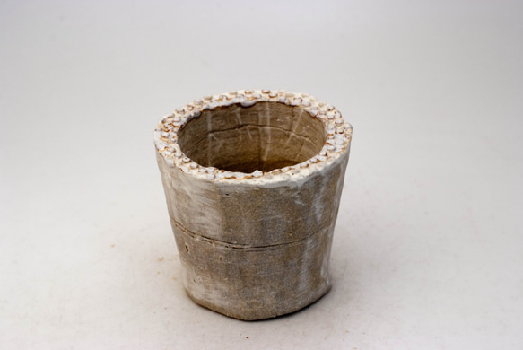 陶器製（2号ポット相当）多肉植物の欲しがる植木鉢 SSS-828 1枚目の画像