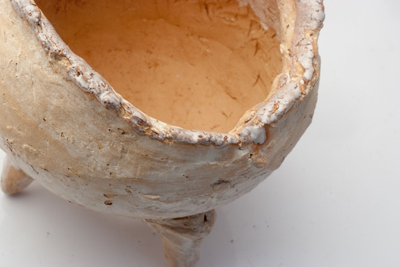 陶器製　多肉植物の欲しがる植木鉢 er-211 2枚目の画像