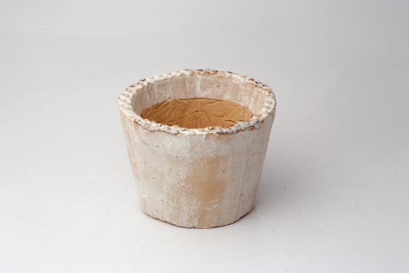 陶器製（2.5号ポット相当）　多肉植物の欲しがる植木鉢 sms-959 1枚目の画像