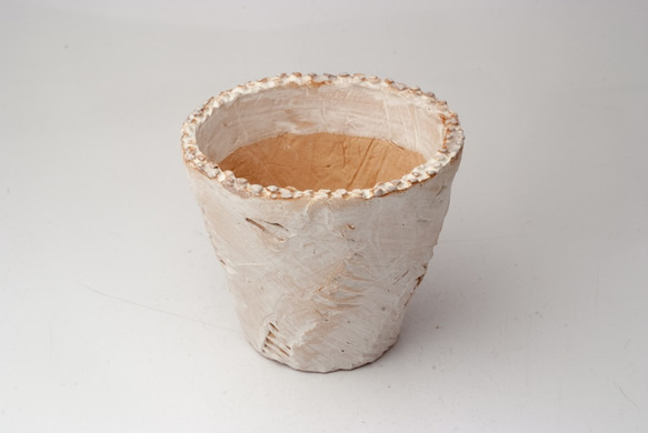 陶器製（3号ポット相当）　多肉植物の欲しがる植木鉢 opm-1179 1枚目の画像
